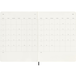 Kalender 18M WeekNote Soft Cover XL Black i gruppen Papir & Blokke / Kalendere / 18 mdr kalendere hos Pen Store (137009)