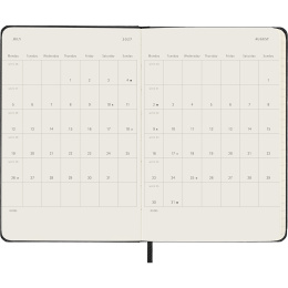 Kalender 18M WeekNote Hard Cover Pocket Black i gruppen Papir & Blokke / Kalendere / 18 mdr kalendere hos Pen Store (137010)