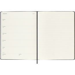 Kalender 18M WeekNote Hard Cover XL Black i gruppen Papir & Blokke / Kalendere / 18 mdr kalendere hos Pen Store (137012)