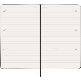 Kalender 18M Weekly Hard Cover Horisontell Large Black i gruppen Papir & Blokke / Kalendere / 18 mdr kalendere hos Pen Store (137014)