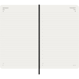 Kalender 18M Daily Soft Cover Large Black i gruppen Papir & Blokke / Kalendere / 18 mdr kalendere hos Pen Store (137015)