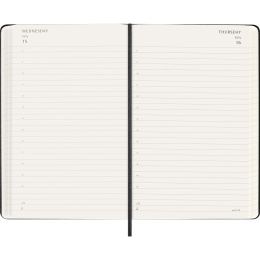Kalender 18M Daily Hard Cover Large Black i gruppen Papir & Blokke / Kalendere / 18 mdr kalendere hos Pen Store (137016)