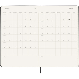Kalender 18M Daily Hard Cover Large Black i gruppen Papir & Blokke / Kalendere / 18 mdr kalendere hos Pen Store (137016)