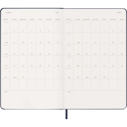 Kalender 18M WeekNote Hard Cover Large Sapphire Blue i gruppen Papir & Blokke / Kalendere / 18 mdr kalendere hos Pen Store (137017)