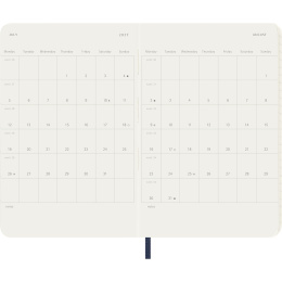 Kalender 18M WeekNote Soft Cover Pocket Sapphire Blue i gruppen Papir & Blokke / Kalendere / 18 mdr kalendere hos Pen Store (137018)