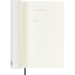Kalender 18M WeekNote Soft Cover Large Sapphire Blue i gruppen Papir & Blokke / Kalendere / 18 mdr kalendere hos Pen Store (137019)