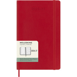 Kalender 18M WeekNote Soft Cover Large Red i gruppen Papir & Blokke / Kalendere / 18 mdr kalendere hos Pen Store (137020)