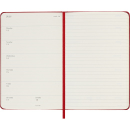 Kalender 18M WeekNote Hard Cover Pocket Red i gruppen Papir & Blokke / Kalendere / 18 mdr kalendere hos Pen Store (137021)