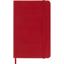 Kalender 18M WeekNote Hard Cover Pocket Red i gruppen Papir & Blokke / Kalendere / 18 mdr kalendere hos Pen Store (137021)