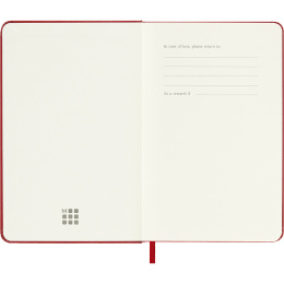 Kalender 18M WeekNote Hard Cover Pocket Red i gruppen Papir & Blokke / Kalendere / 18 mdr kalendere hos Pen Store (137021)