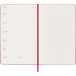 Kalender 18M WeekNote Hard Cover Large Red i gruppen Papir & Blokke / Kalendere / 18 mdr kalendere hos Pen Store (137022)