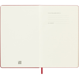 Kalender 18M WeekNote Hard Cover Large Red i gruppen Papir & Blokke / Kalendere / 18 mdr kalendere hos Pen Store (137022)