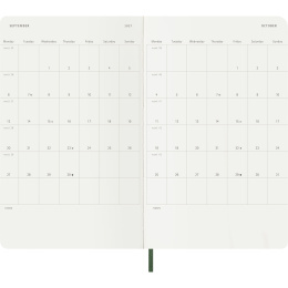 Kalender 18M WeekNote Soft Cover Large Myrtle Green i gruppen Papir & Blokke / Kalendere / 18 mdr kalendere hos Pen Store (137023)