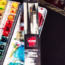 Syntetpensler Akvarel Landscape  3-sæt i gruppen Kunstnerartikler / Pensler / Akvarelpensler hos Pen Store (137035)