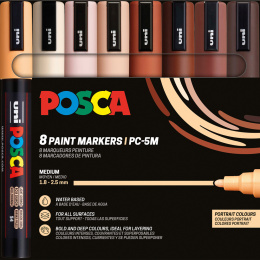 PC-5M Portrait Colours 8-sæt i gruppen Penne / Kunstnerpenne / Illustrationmarkers hos Pen Store (137059)
