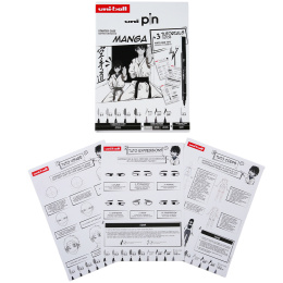 Pin Fine Line Manga Set i gruppen Penne / Kunstnerpenne / Fineliners hos Pen Store (137083)