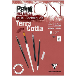 Paint'ON Multi-Techniques Terracotta A4 i gruppen Papir & Blokke / Kunstnerblokke / Mixed media-blokke hos Pen Store (137088)