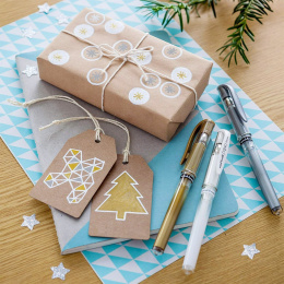 Signo Broad UM-153 Gel 4-sæt i gruppen Penne / Skrive / Gelpenne hos Pen Store (137113)