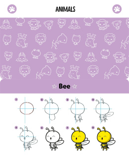 Kawaii Cute and Easy Drawing Deck i gruppen Hobby & Kreativitet / Bøger / Instruktionsbøger hos Pen Store (137175)