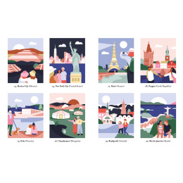 Mystery Coloring Around the World i gruppen Hobby & Kreativitet / Bøger / Malebøger til voksne hos Pen Store (137179)