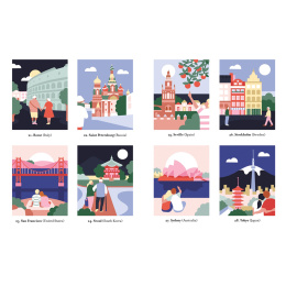 Mystery Coloring Around the World i gruppen Hobby & Kreativitet / Bøger / Malebøger til voksne hos Pen Store (137179)