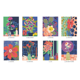 Mystery Coloring Flowers i gruppen Hobby & Kreativitet / Bøger / Malebøger til voksne hos Pen Store (137180)