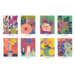 Mystery Coloring Flowers i gruppen Hobby & Kreativitet / Bøger / Malebøger til voksne hos Pen Store (137180)