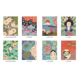 Mystery Coloring Japan i gruppen Hobby & Kreativitet / Bøger / Malebøger til voksne hos Pen Store (137181)