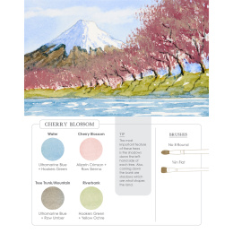 Watercolor Mixing Deck: Landscapes i gruppen Hobby & Kreativitet / Bøger / Instruktionsbøger hos Pen Store (137194)