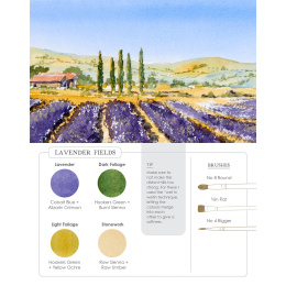 Watercolor Mixing Deck: Landscapes i gruppen Hobby & Kreativitet / Bøger / Instruktionsbøger hos Pen Store (137194)