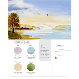 Watercolor Mixing Deck: Landscapes i gruppen Hobby & Kreativitet / Bøger / Instruktionsbøger hos Pen Store (137194)