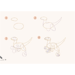 Draw 30: Dinosaurs i gruppen Hobby & Kreativitet / Bøger / Instruktionsbøger hos Pen Store (137212)