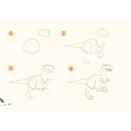Draw 30: Dinosaurs i gruppen Hobby & Kreativitet / Bøger / Instruktionsbøger hos Pen Store (137212)