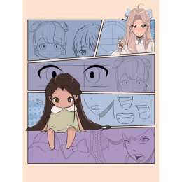 Draw Manga Faces, Heads and Hairstyles i gruppen Hobby & Kreativitet / Bøger / Instruktionsbøger hos Pen Store (137217)