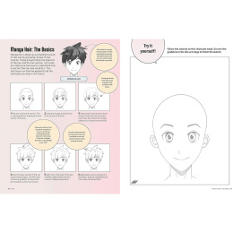 Draw Manga Faces, Heads and Hairstyles i gruppen Hobby & Kreativitet / Bøger / Instruktionsbøger hos Pen Store (137217)