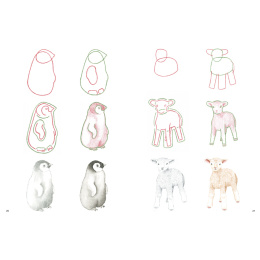 How to Draw: Baby Animals i gruppen Hobby & Kreativitet / Bøger / Instruktionsbøger hos Pen Store (137223)