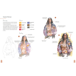 Paint 50: Watercolour Figures i gruppen Hobby & Kreativitet / Bøger / Instruktionsbøger hos Pen Store (137228)