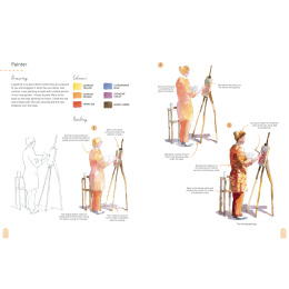 Paint 50: Watercolour Figures i gruppen Hobby & Kreativitet / Bøger / Instruktionsbøger hos Pen Store (137228)