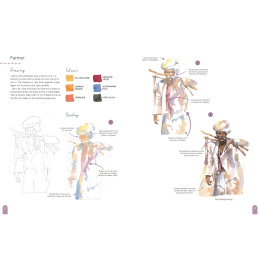 Paint 50: Watercolour Figures i gruppen Hobby & Kreativitet / Bøger / Instruktionsbøger hos Pen Store (137228)