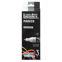 Marker Monochrome 3-sæt i gruppen Penne / Kunstnerpenne / Akrylmarkers hos Pen Store (137367)