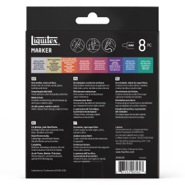 Marker Metallic 8-sæt i gruppen Penne / Kunstnerpenne / Akrylmarkers hos Pen Store (137373)