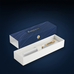 Impression White/Gold Fyldepen i gruppen Penne / Fine Writing / Fyldepenne hos Pen Store (137398_r)