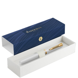 Impression White/Gold Fyldepen i gruppen Penne / Fine Writing / Fyldepenne hos Pen Store (137398_r)