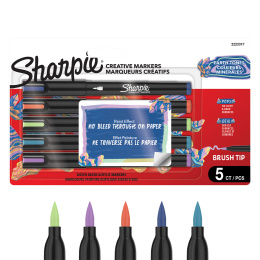 Creative Marker Brush Tip 5‑pakke Earth Tones i gruppen Penne / Kunstnerpenne / Akrylmarkers hos Pen Store (137402)