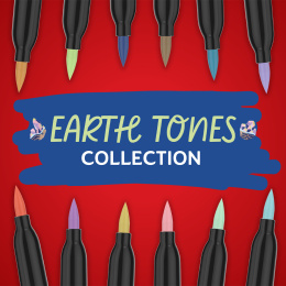 Creative Marker Brush Tip 5‑pakke Earth Tones i gruppen Penne / Kunstnerpenne / Akrylmarkers hos Pen Store (137402)