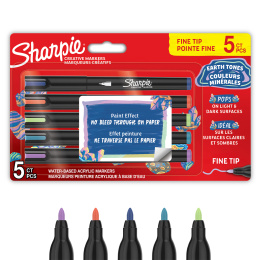 Creative Marker Fine Tip 5‑pakke Earth Tones i gruppen Penne / Kunstnerpenne / Akrylmarkers hos Pen Store (137403)