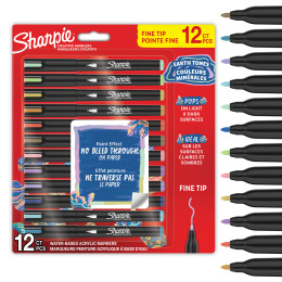 Creative Marker Fine Tip 12‑pakke Earth Tones i gruppen Penne / Kunstnerpenne / Akrylmarkers hos Pen Store (137407)