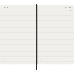Kalender 12M Daily 2027 Softcover Large Black i gruppen Papir & Blokke / Kalendere / 12 mdr kalendere hos Pen Store (137424)