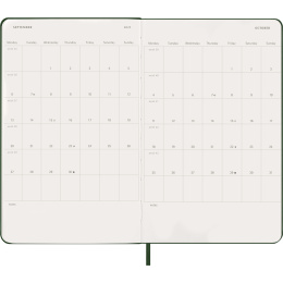 Kalender 12M Daily 2027 Hardcover Large Myrtle Green i gruppen Papir & Blokke / Kalendere / 12 mdr kalendere hos Pen Store (137425)