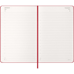 Kalender 12M Daily 2027 Hardcover Large Red i gruppen Papir & Blokke / Kalendere / 12 mdr kalendere hos Pen Store (137426)
